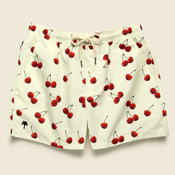 OAS Men’s Cherry Print Swim Trunks Size XXL - Picture 1 of 7